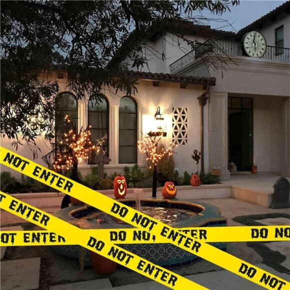 1.9inch x 82 Feet Halloween Decorations Caution Tape Roll Halloween Caution Tape - Picture 6 of 7